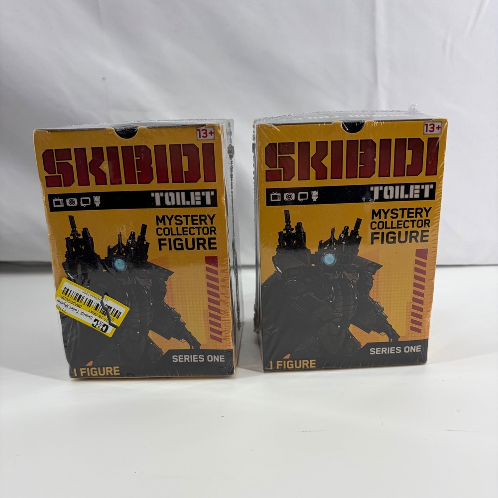Skibidi Toilet Mystery Collector Figure Series 1 Bonkers Toys Blind Box Lot of 2